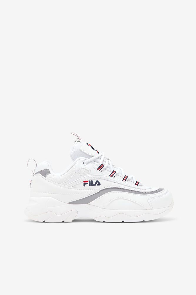 Fila Ray White Sneakers Womens - NZ 19327-NSQY